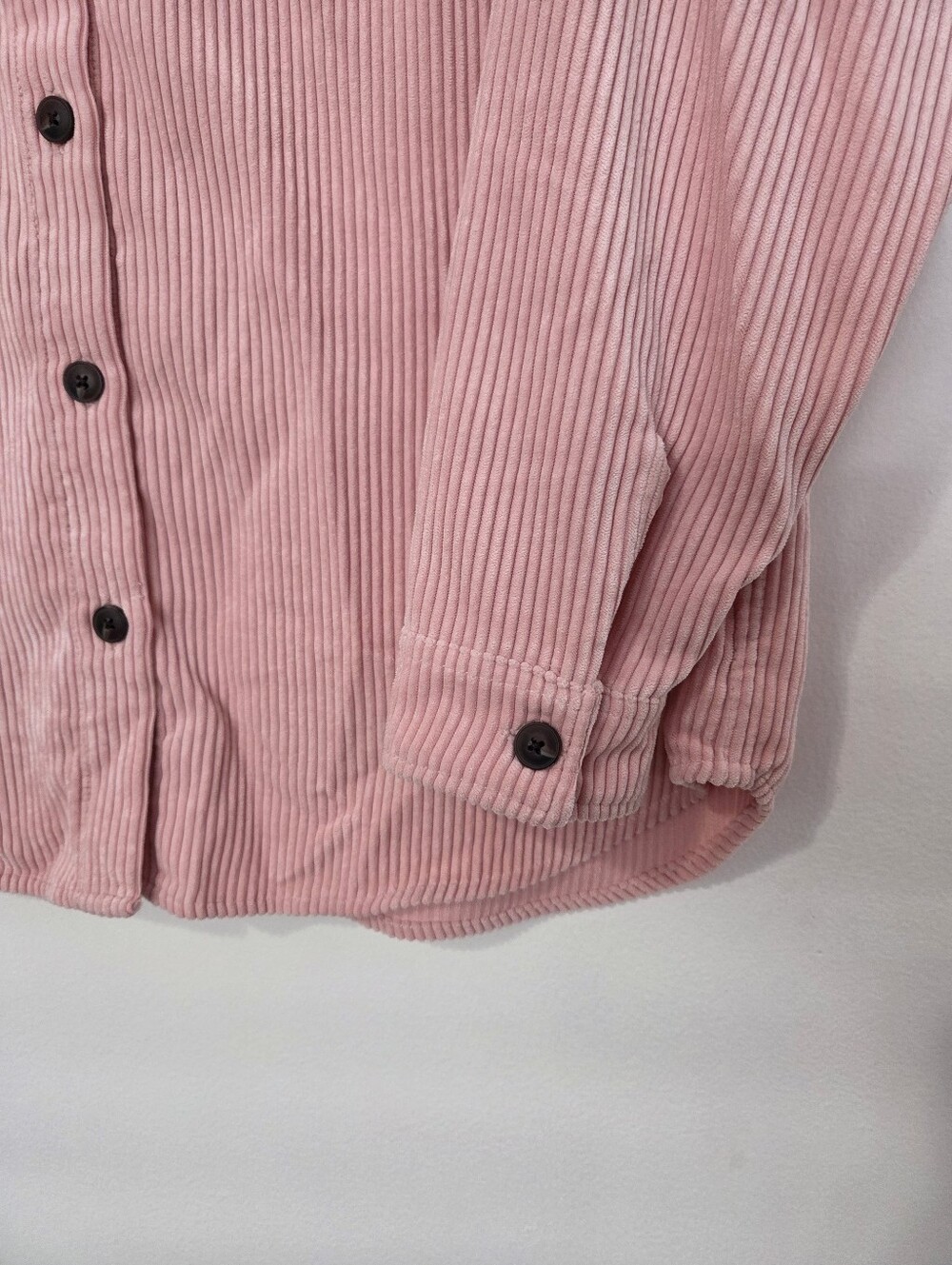Twik Simons Pink Corduroy Oversized Shacket Jacket Size Small - Picture 6 of 12